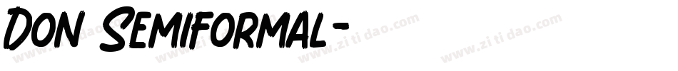 Don Semiformal字体转换